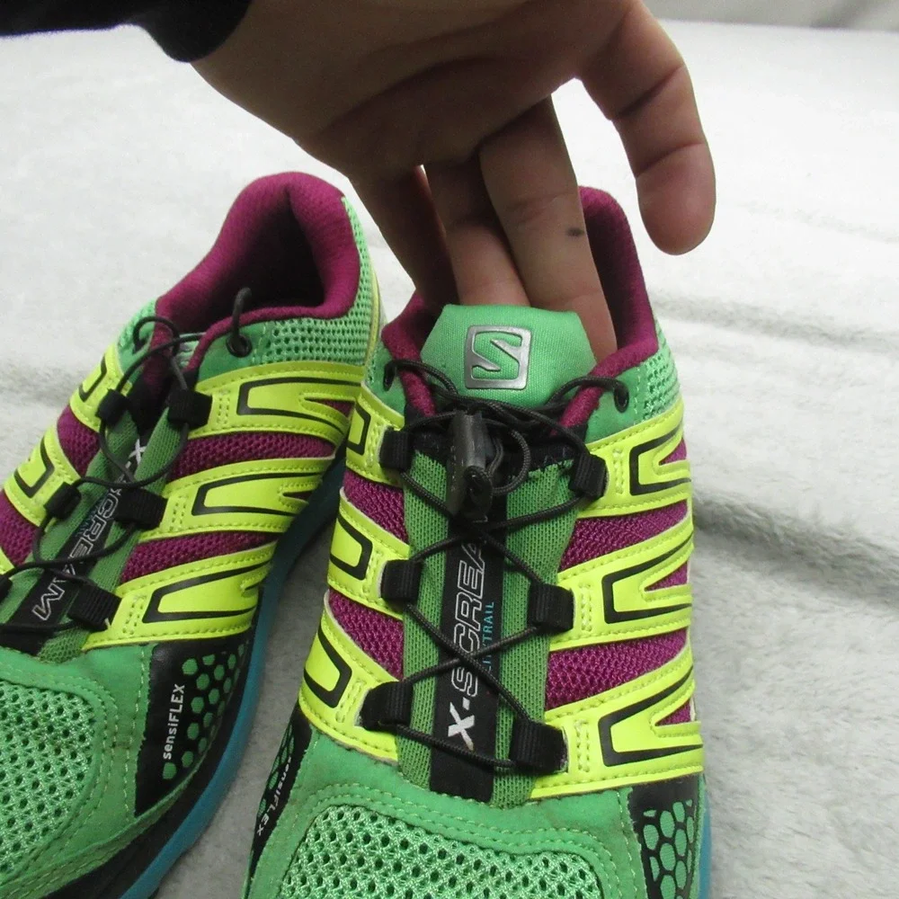 Salomon Women 7 Running Shoes‎ Green X-Scream Lightweight Cushioned Athletic